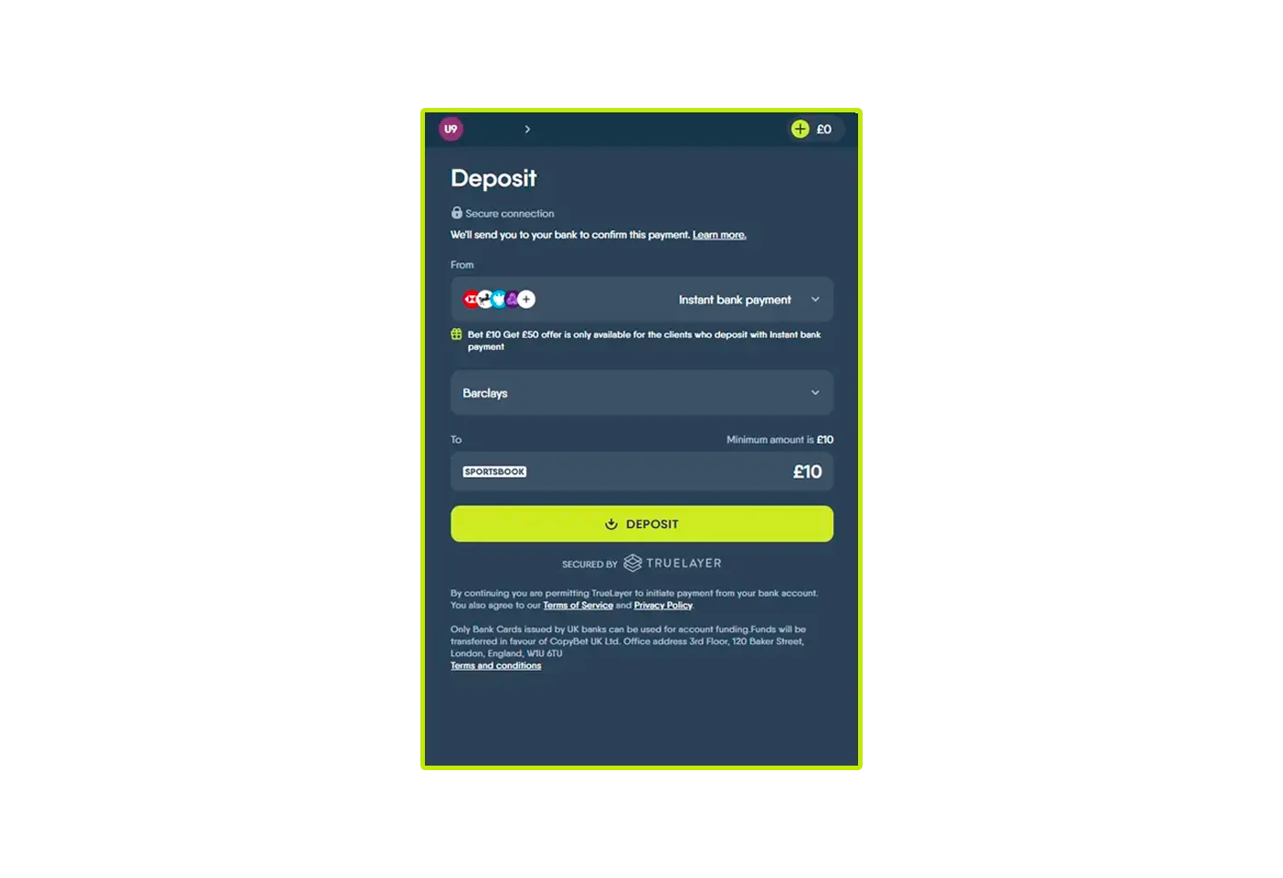 Deposit methods